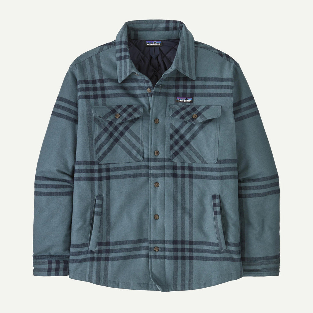Patagonia LW Insulated Fjord Flannel L/S Shirt-Defend: Plume Grey