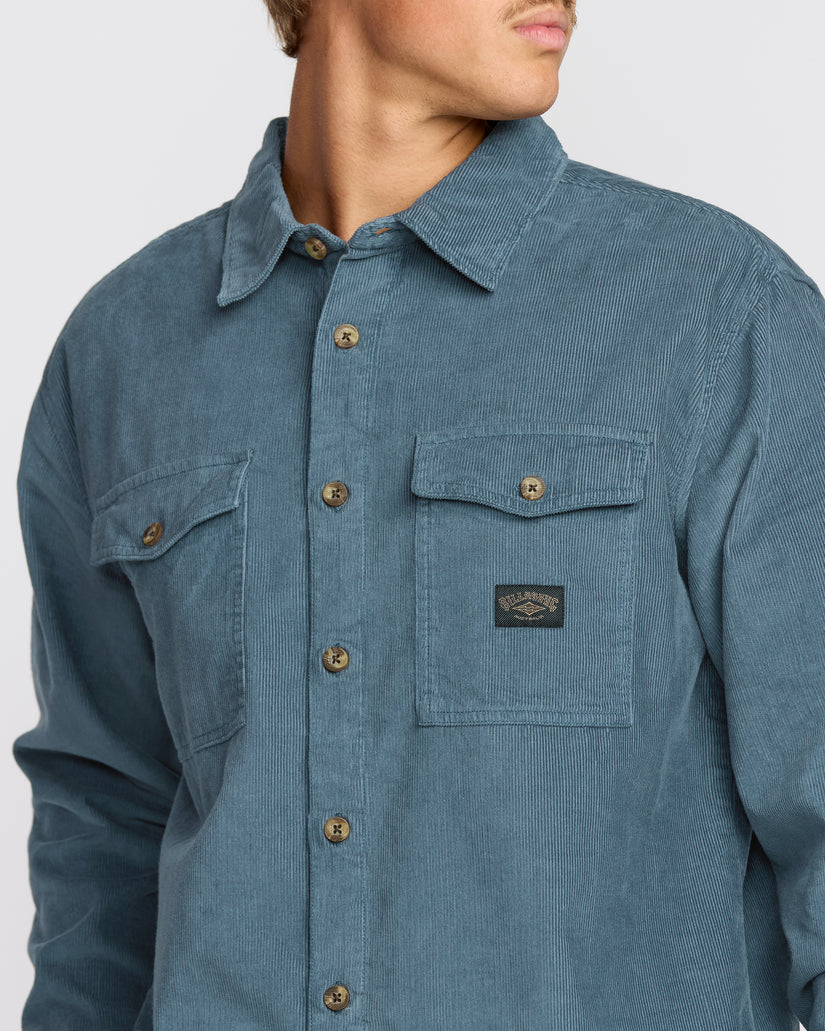 Billabong Bong Days L/S Shirt-Steel Blue