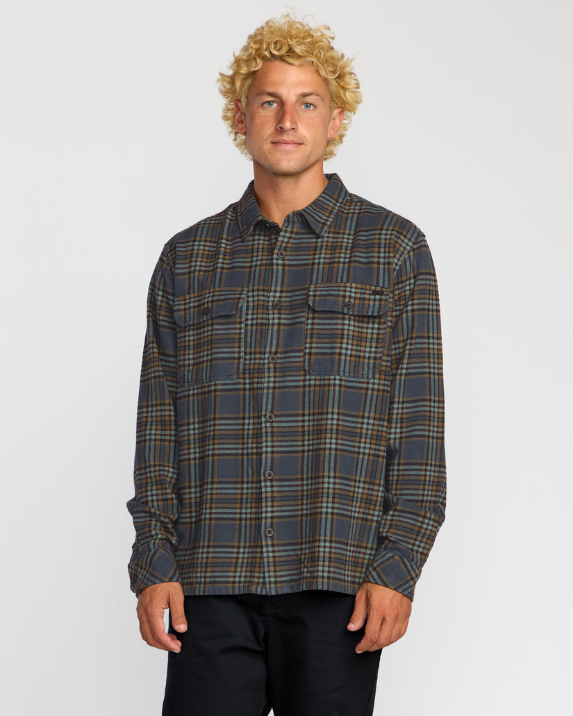 Billabong Offshore Flannel L/S Shirt-Midnight
