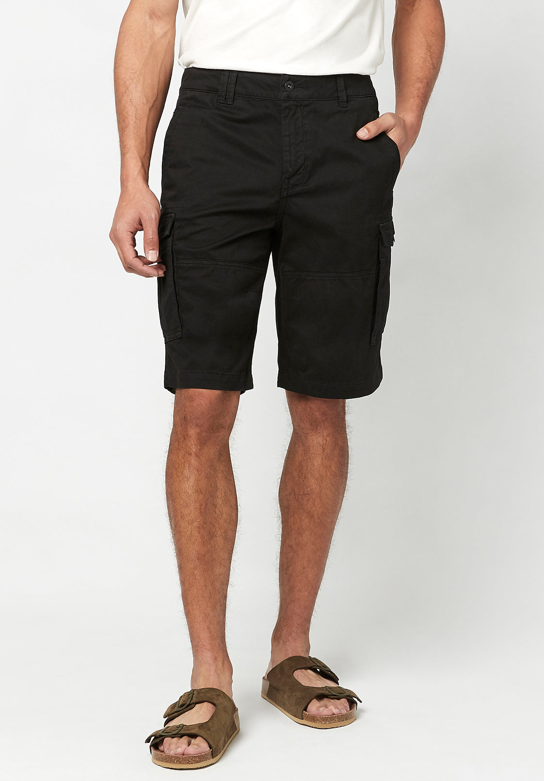Hortus Men's Cargo Shorts, Black- BM23587