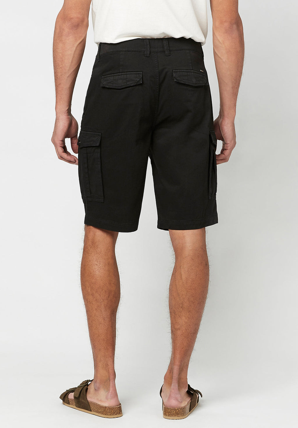 Hortus Men's Cargo Shorts, Black- BM23587