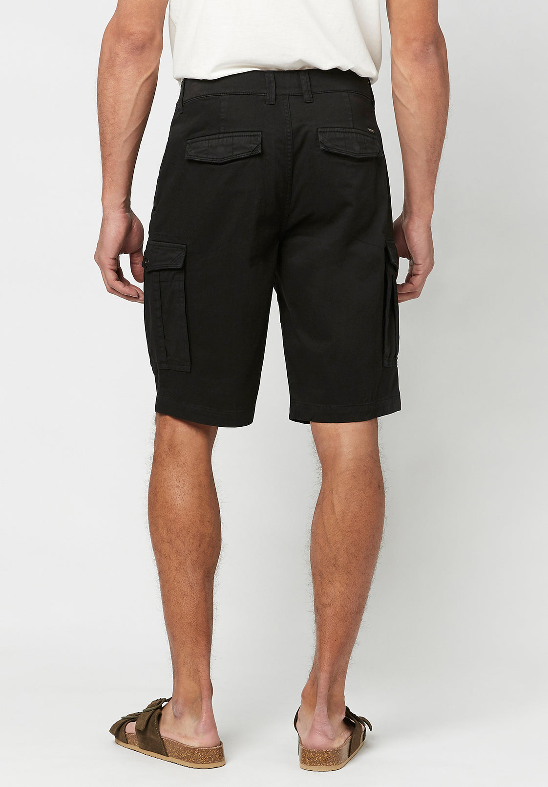 Hortus Men's Cargo Shorts, Black- BM23587