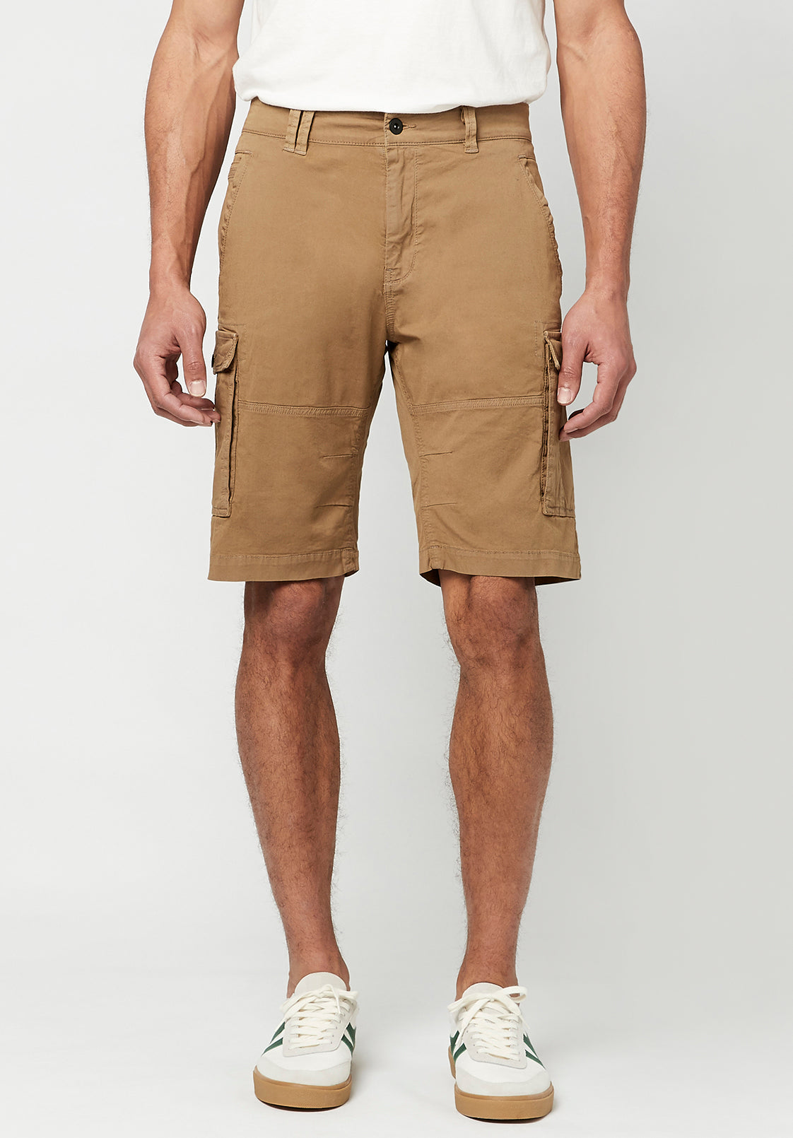 Hortus Men's Cargo Shorts, Tan - BM23587