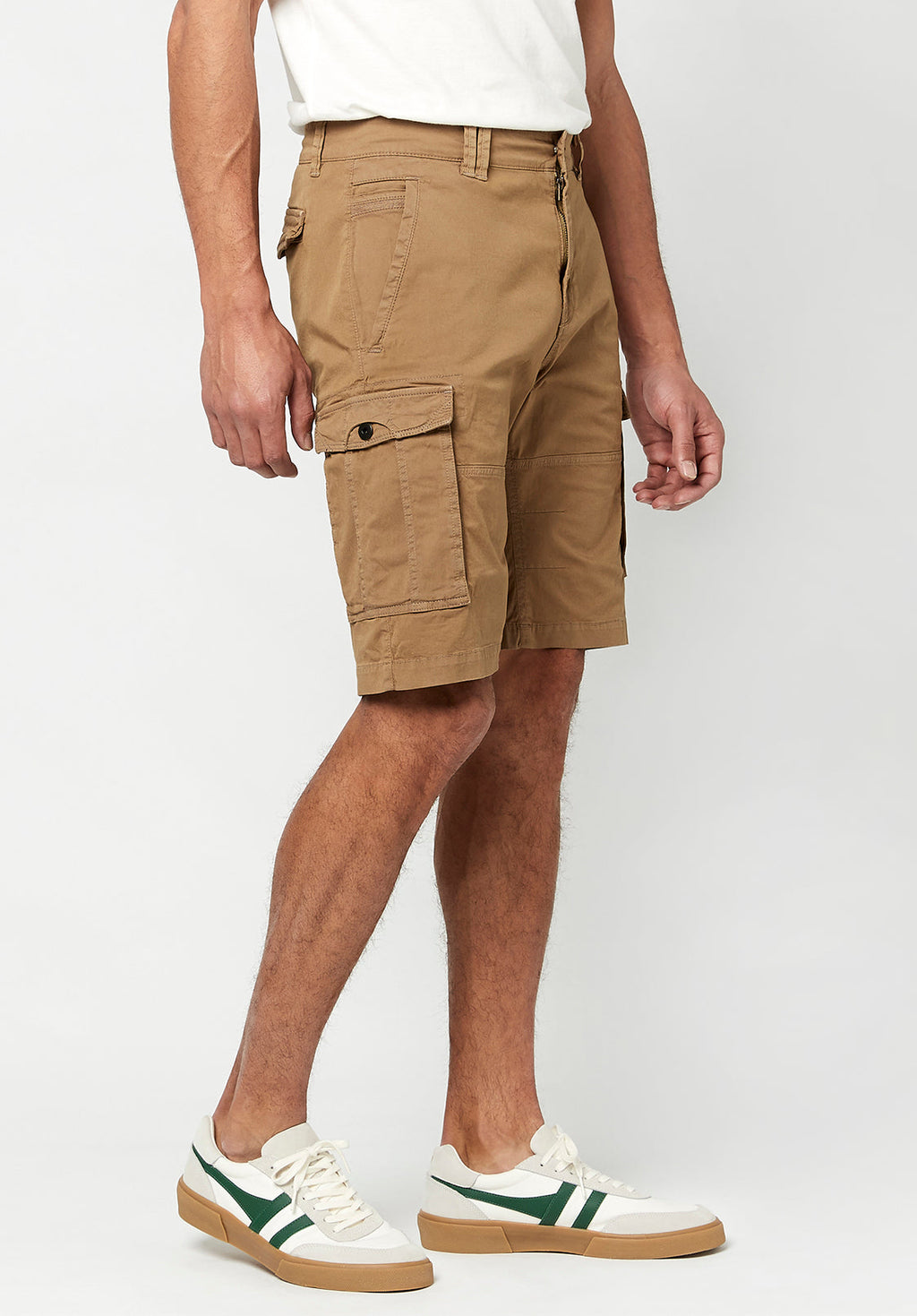 Hortus Men's Cargo Shorts, Tan - BM23587