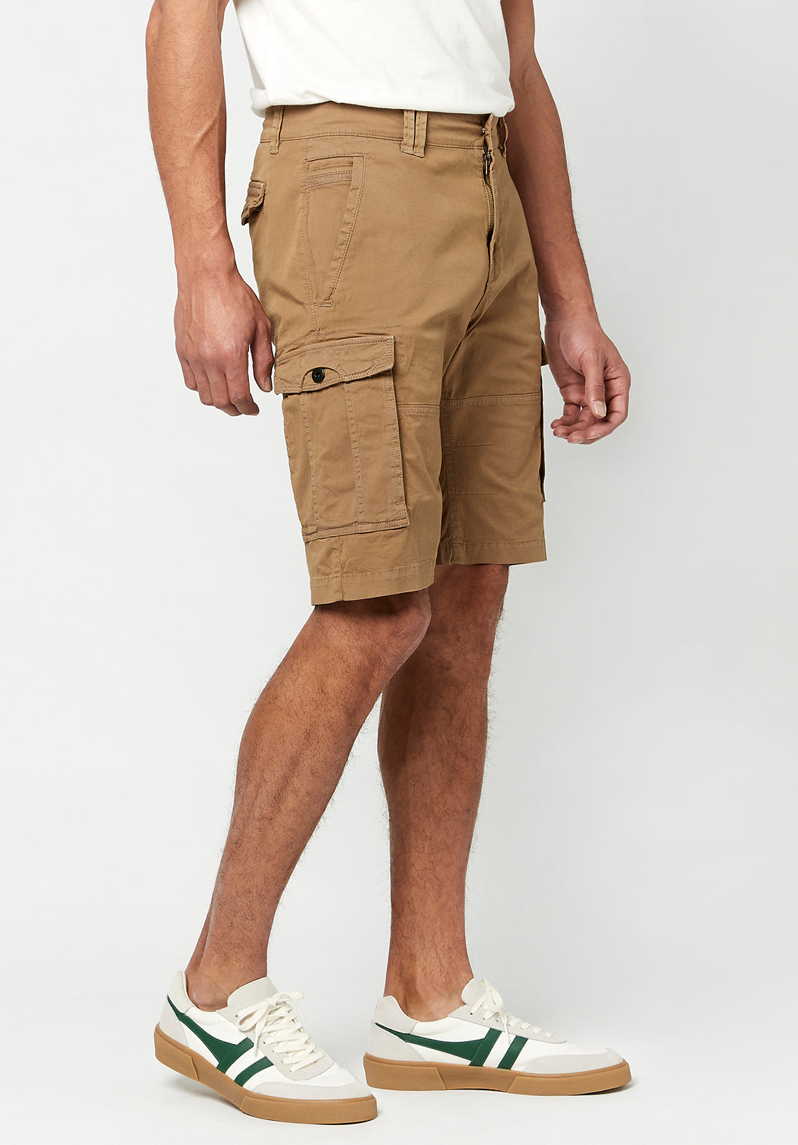 Hortus Men's Cargo Shorts, Tan - BM23587