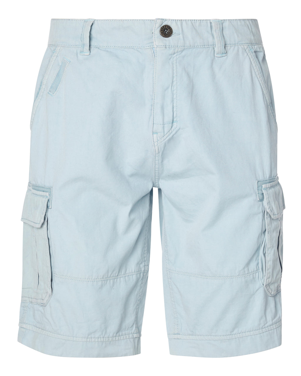 Hivibe Men's Stone Wash Shorts, Sky Blue - BM23590