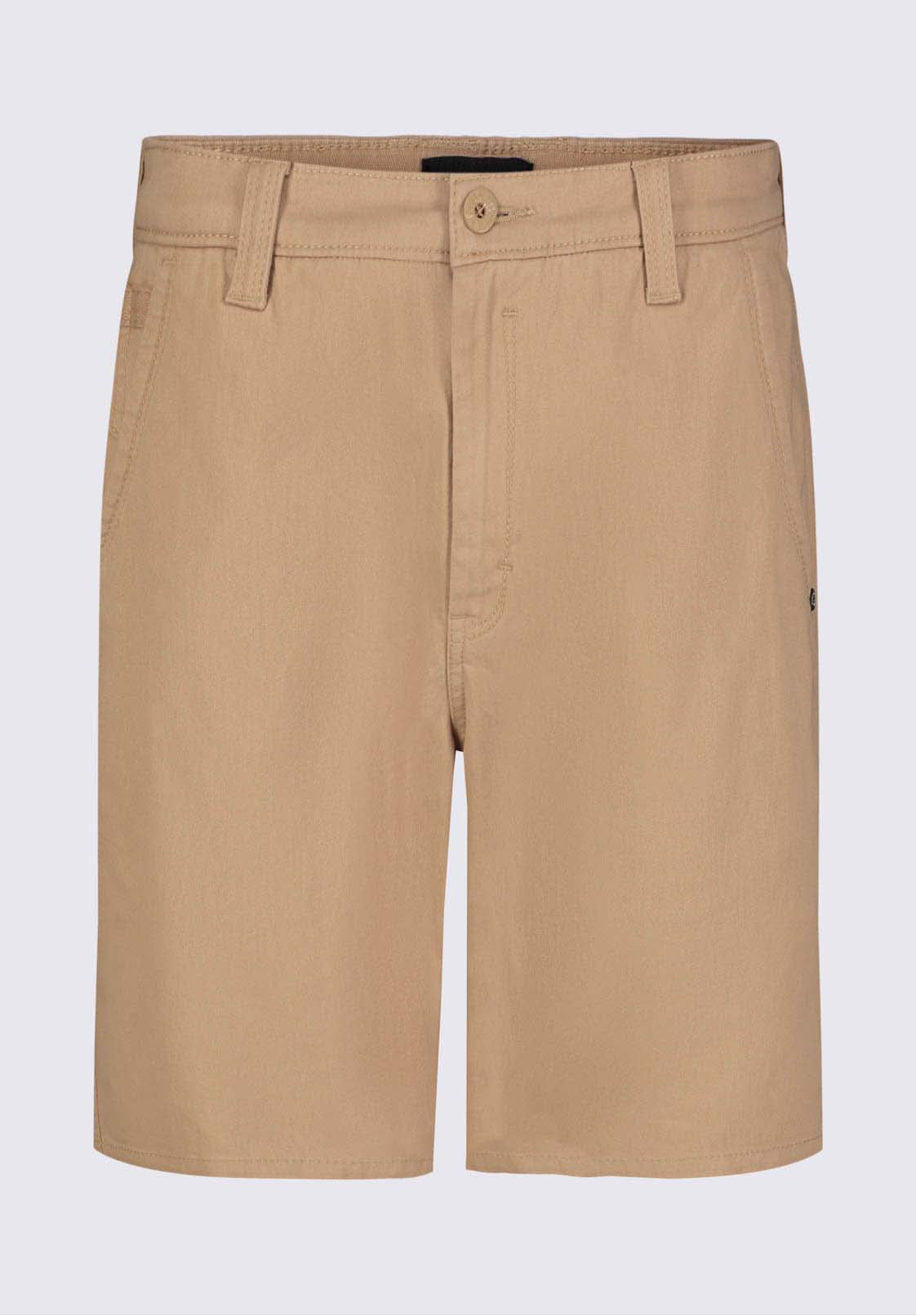 Hadrian Men's Flat Front Shorts, Tan - BM24266
