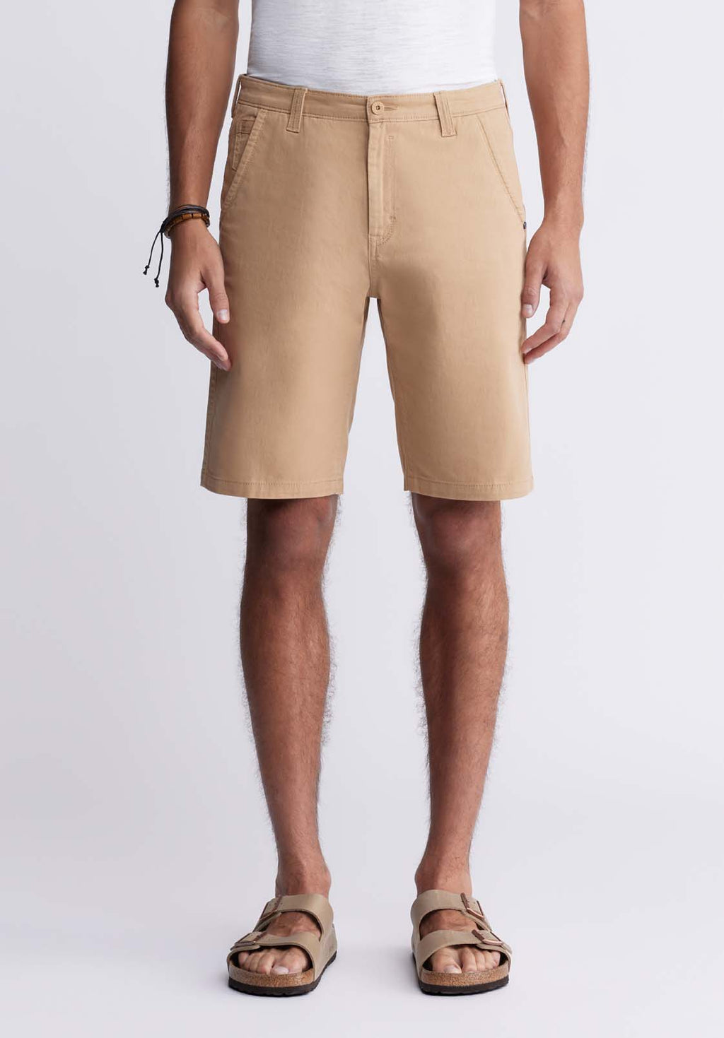 Hadrian Men's Flat Front Shorts, Tan - BM24266