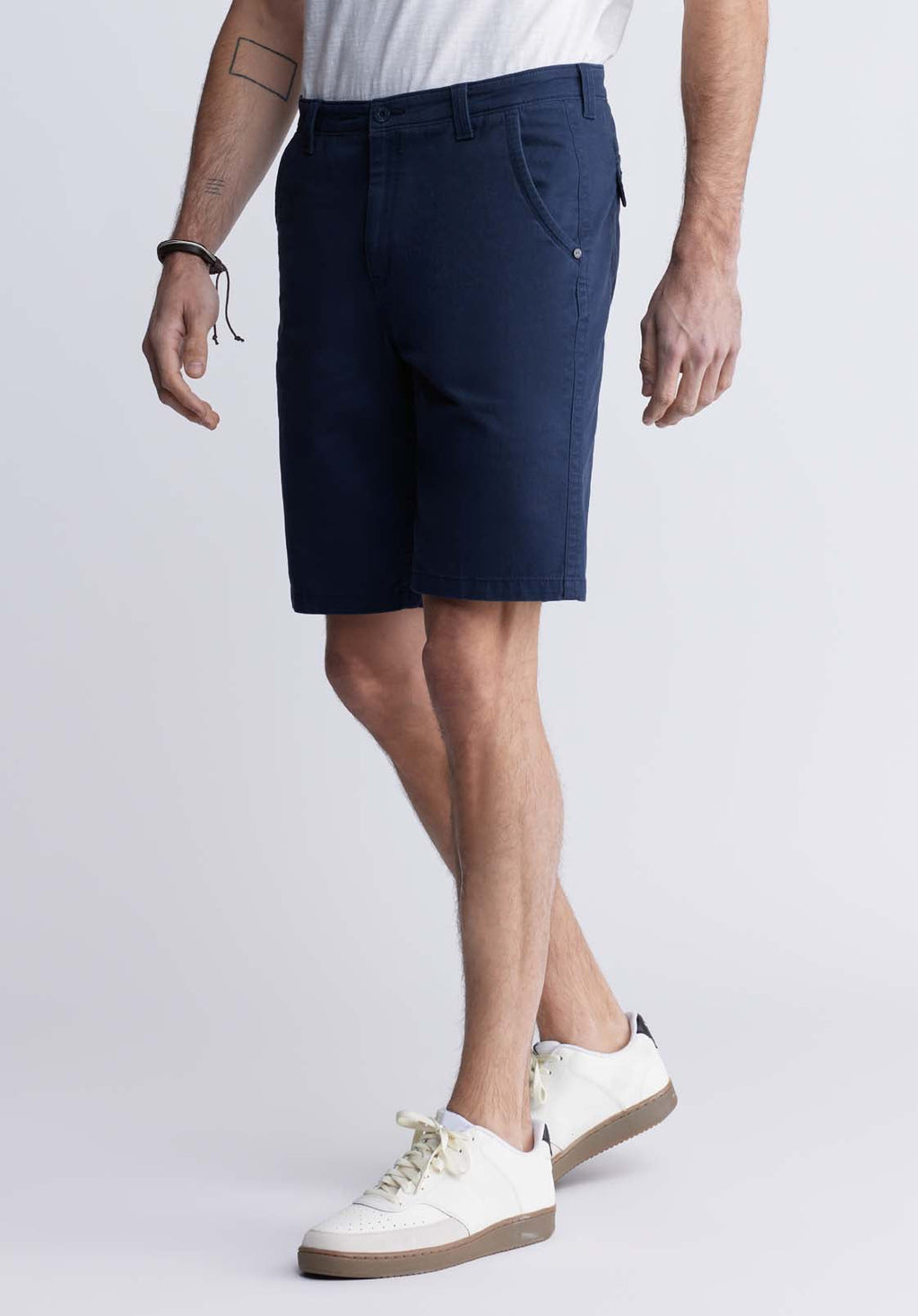 Hadrian Men's Flat Front Shorts, Midnight Blue - BM24266
