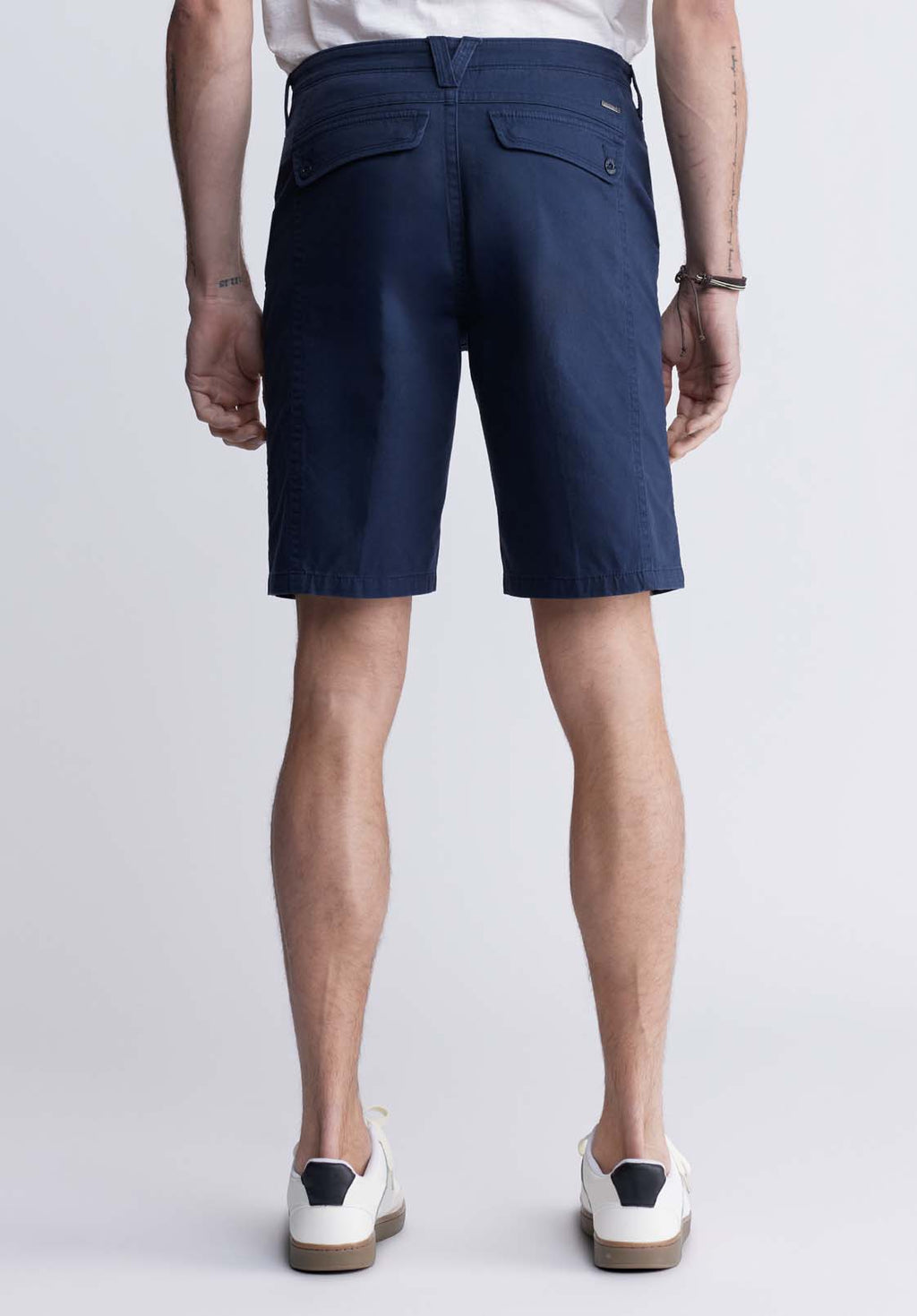 Hadrian Men's Flat Front Shorts, Midnight Blue - BM24266
