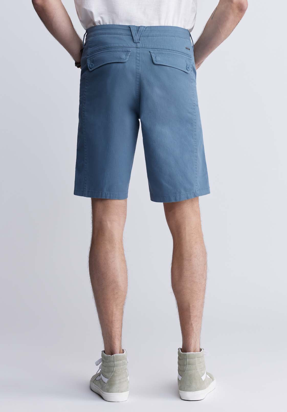 Hadrian Men's Flat Front Shorts, Mirage Blue - BM24266