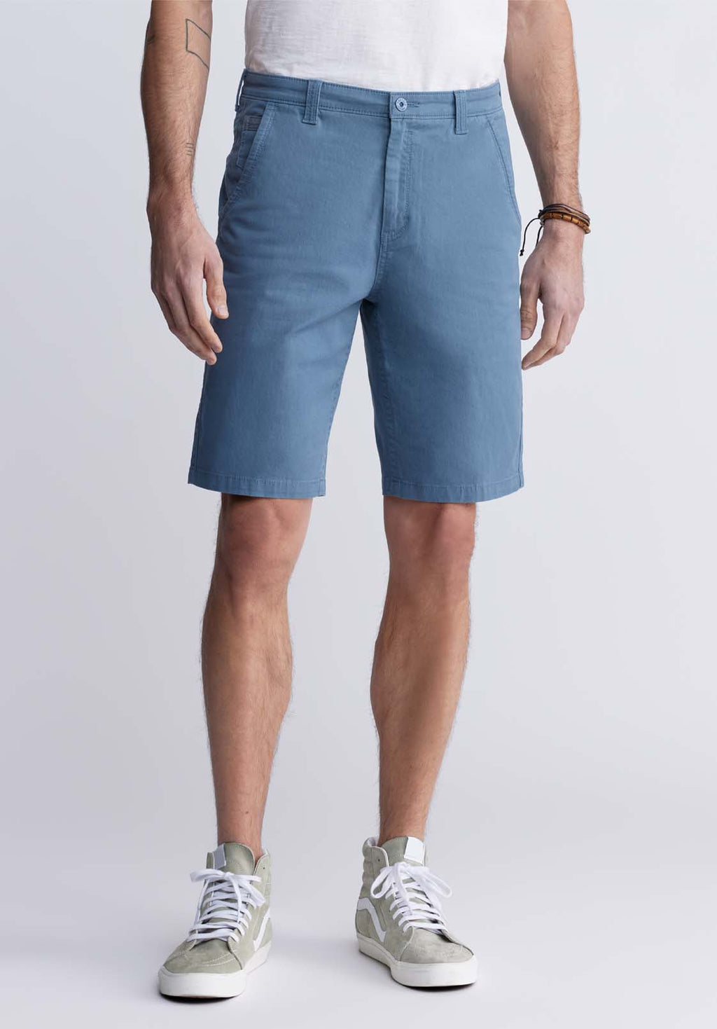 Hadrian Men's Flat Front Shorts, Mirage Blue - BM24266