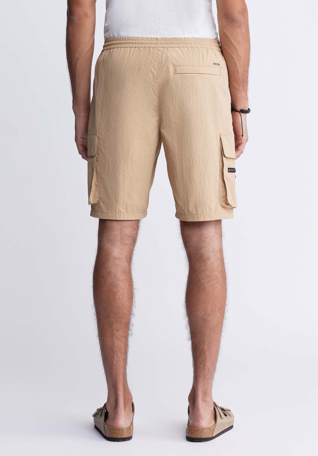 Hult Men’s Drawstring Cargo Shorts, Tan - BM24342