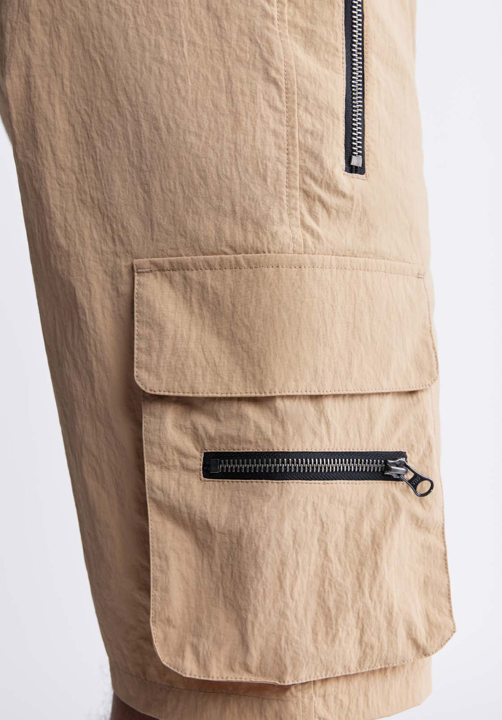 Hult Men’s Drawstring Cargo Shorts, Tan - BM24342