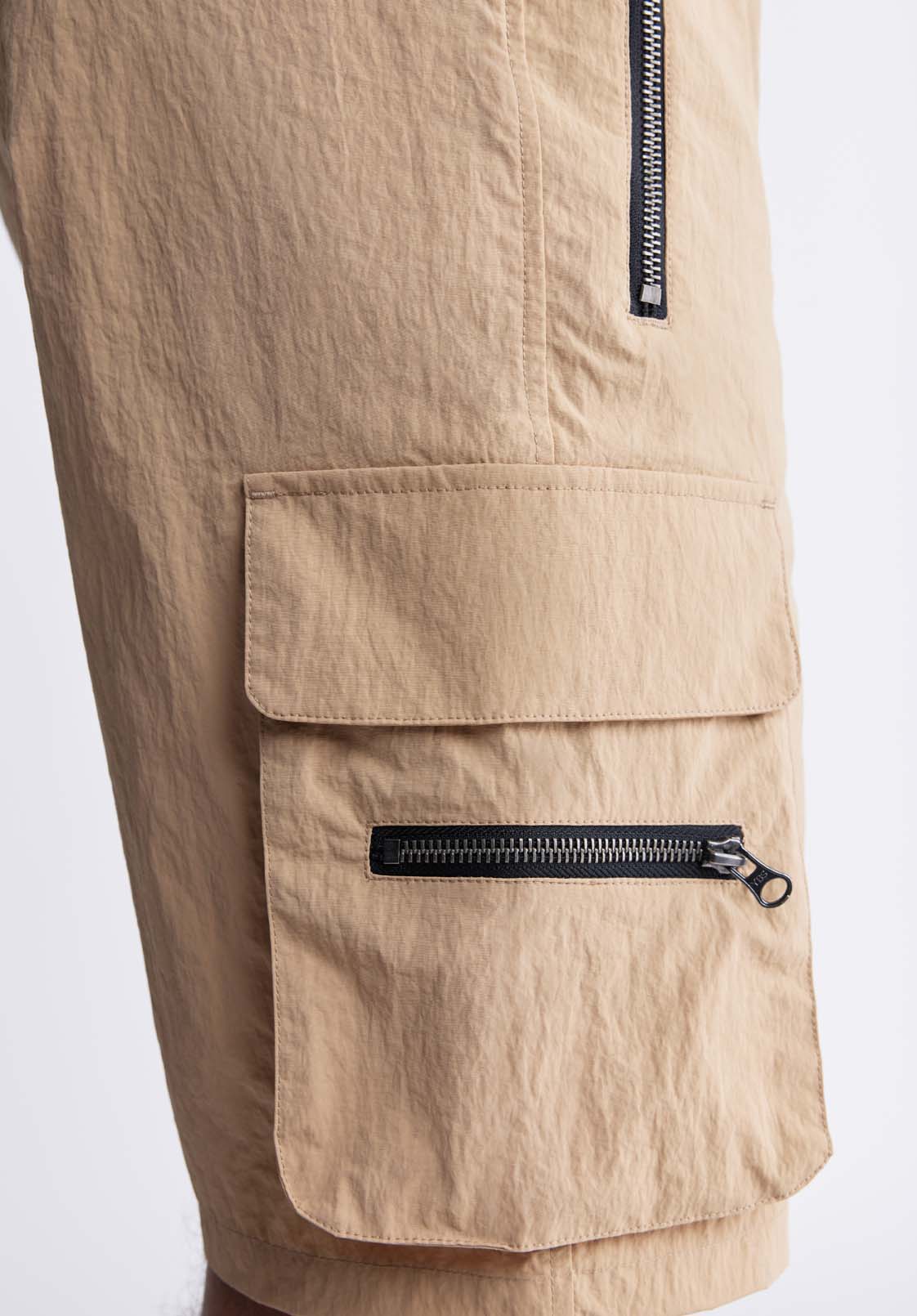 Hult Men’s Drawstring Cargo Shorts, Tan - BM24342