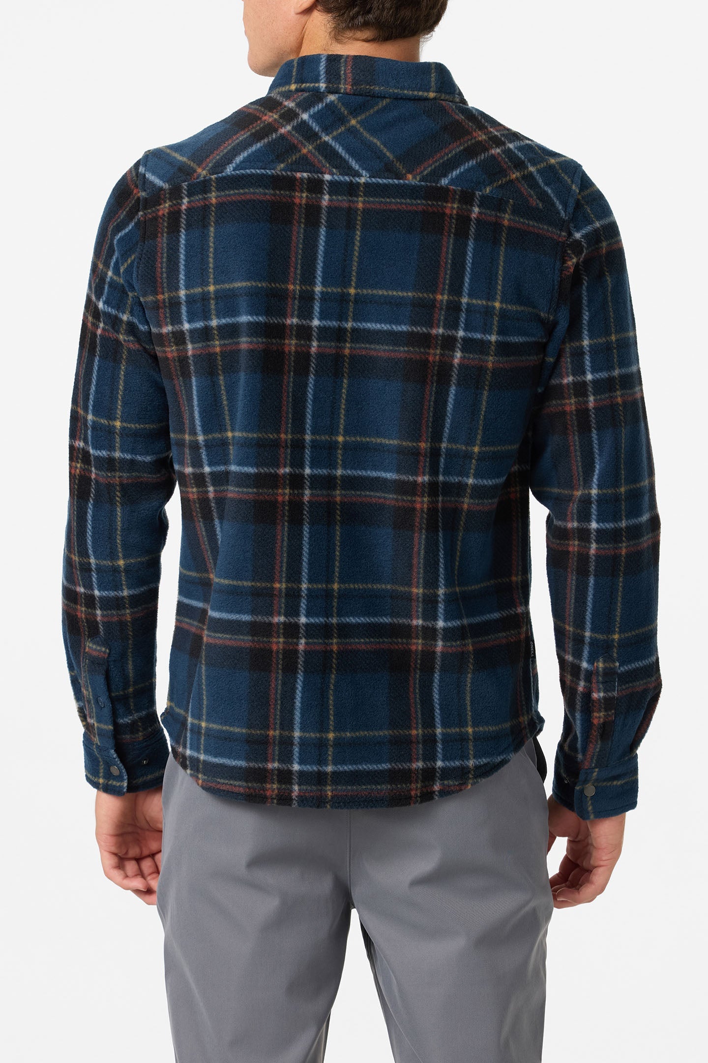 O'Neill Glacier Plaid Superfleece L/S Shirt-Midnight Navy
