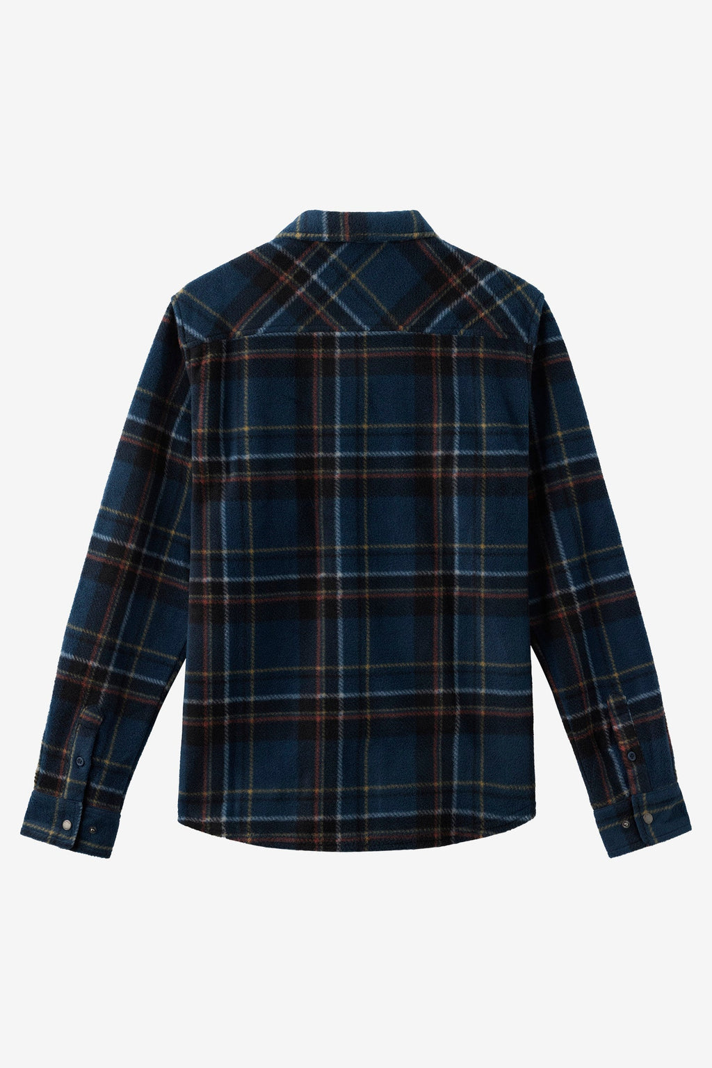 O'Neill Glacier Plaid Superfleece L/S Shirt-Midnight Navy