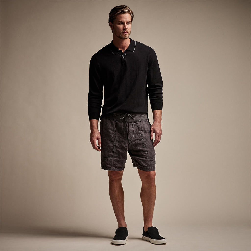 Utility Linen Short - Magma Pigment