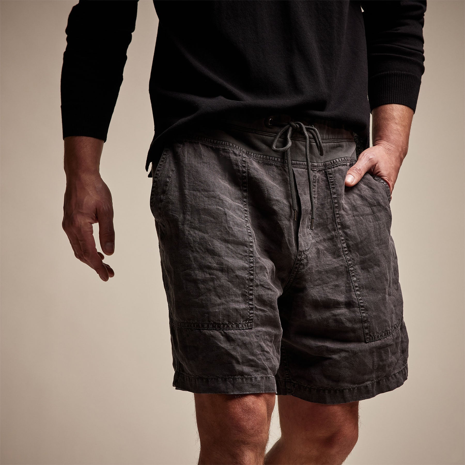 Utility Linen Short - Magma Pigment