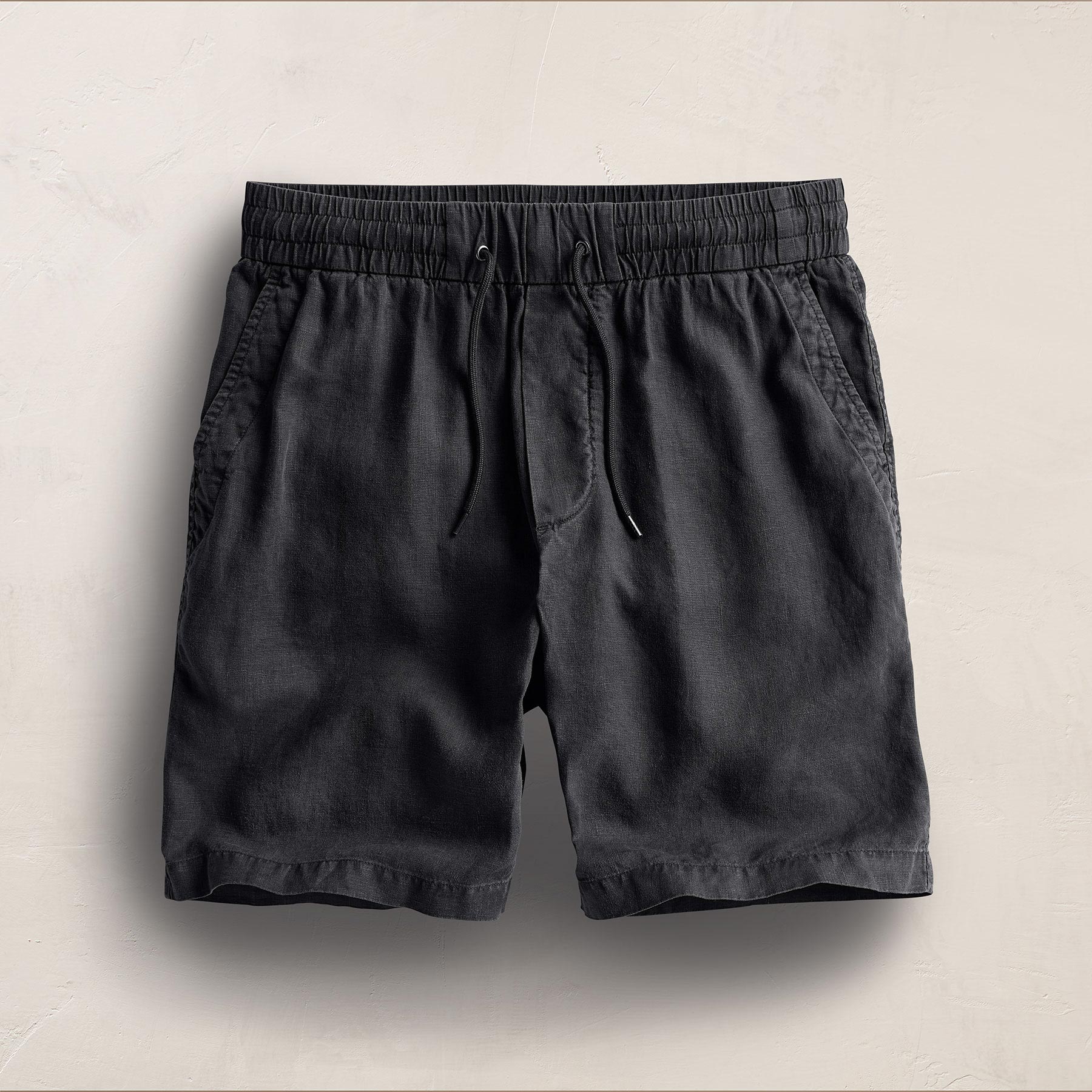 Relaxed Fit Linen Short - Magma Pigment