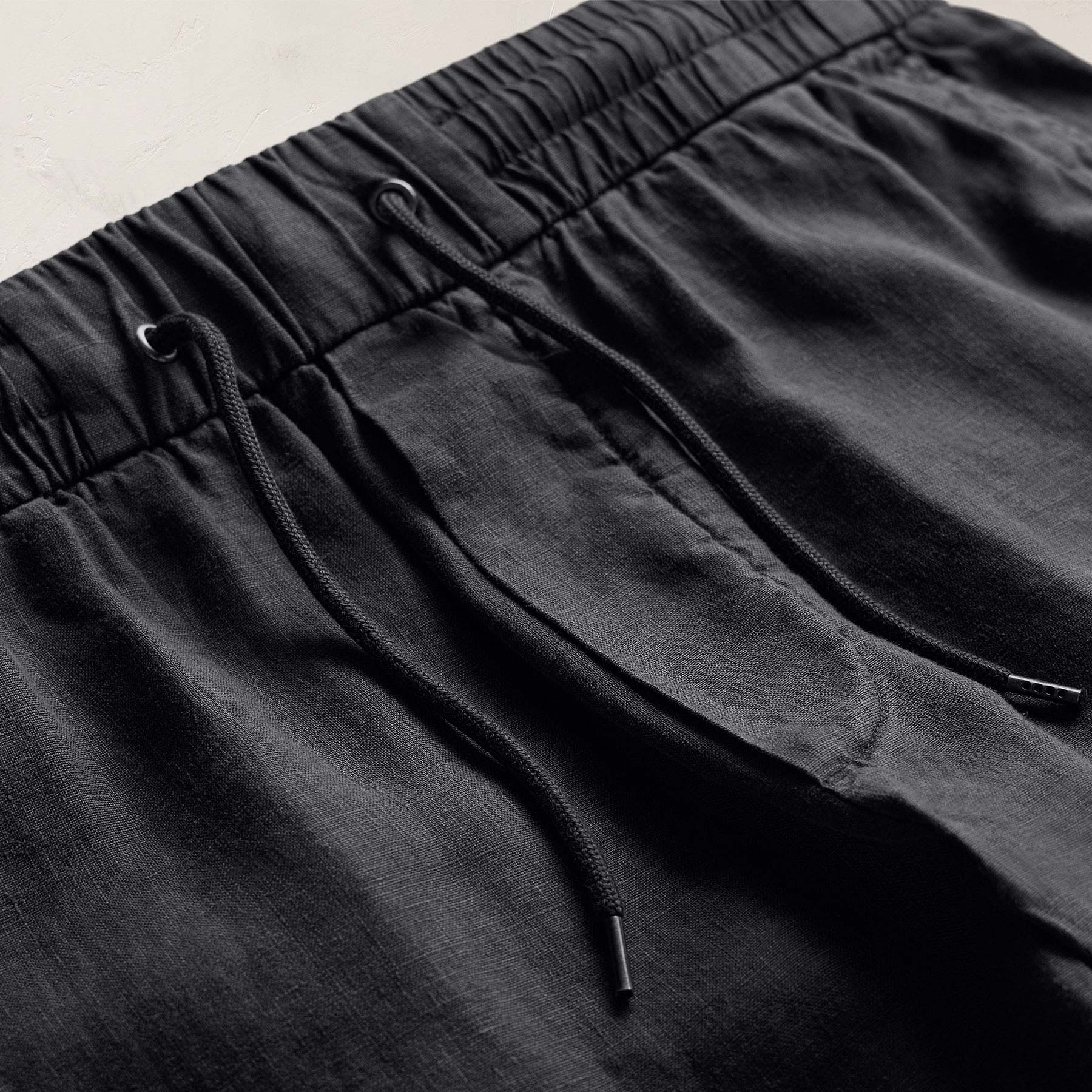 Relaxed Fit Linen Short - Magma Pigment