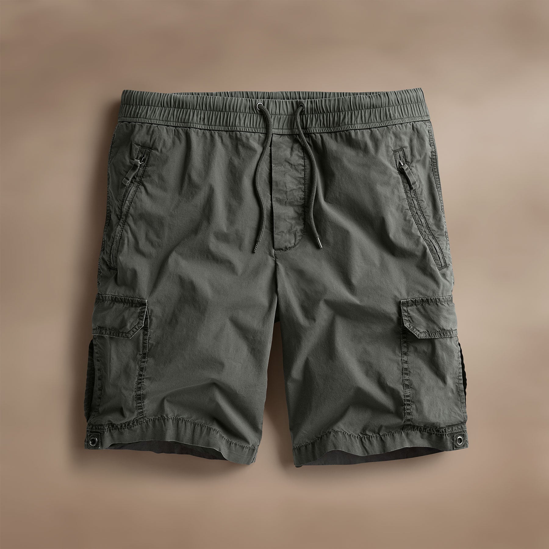 Parachute Poplin Cargo Short - Granite Pigment