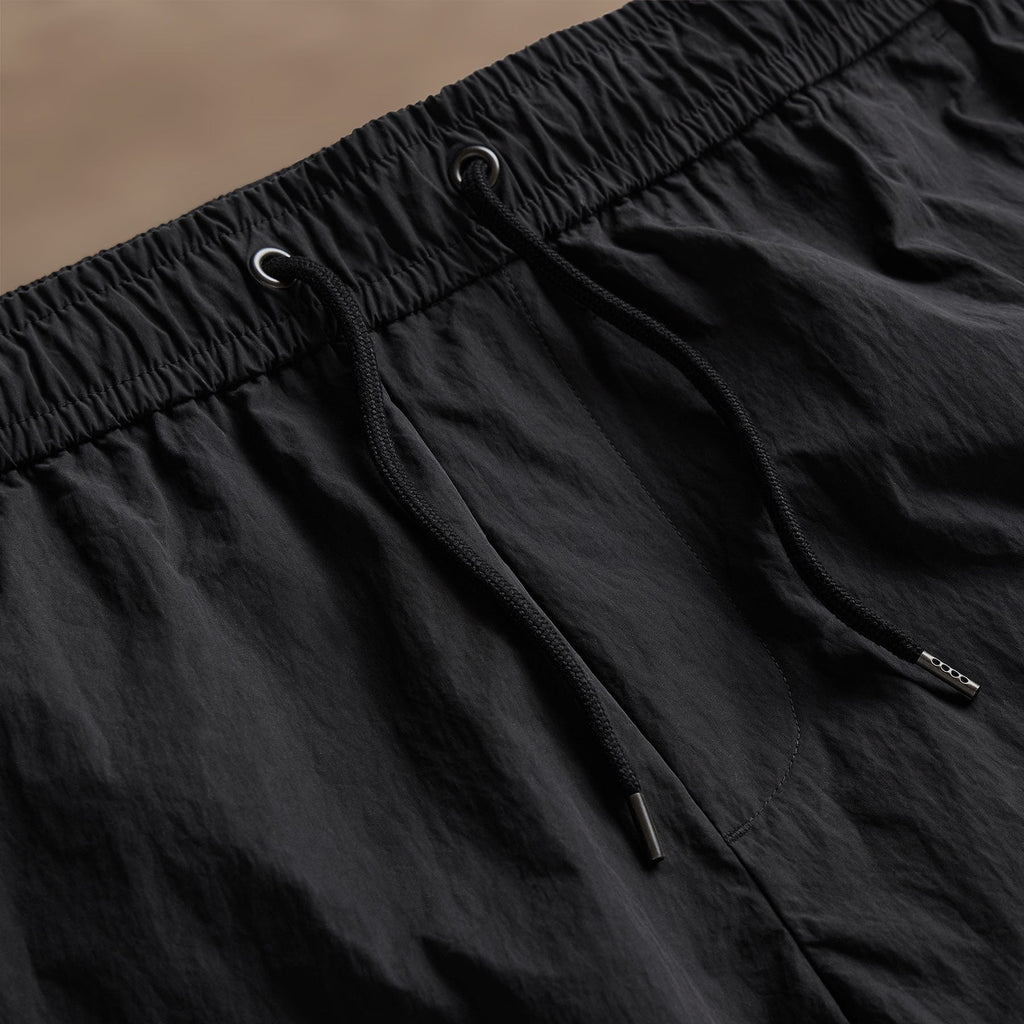 Palm Embriodered Boardshort - Black