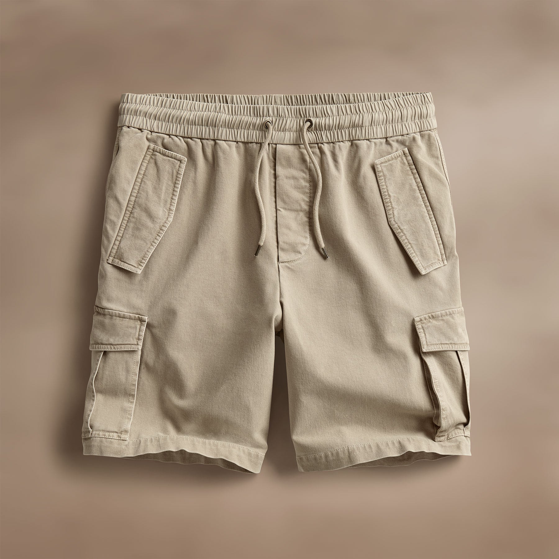 Woven Cotton Terry Cargo Short - Overcast Pigment