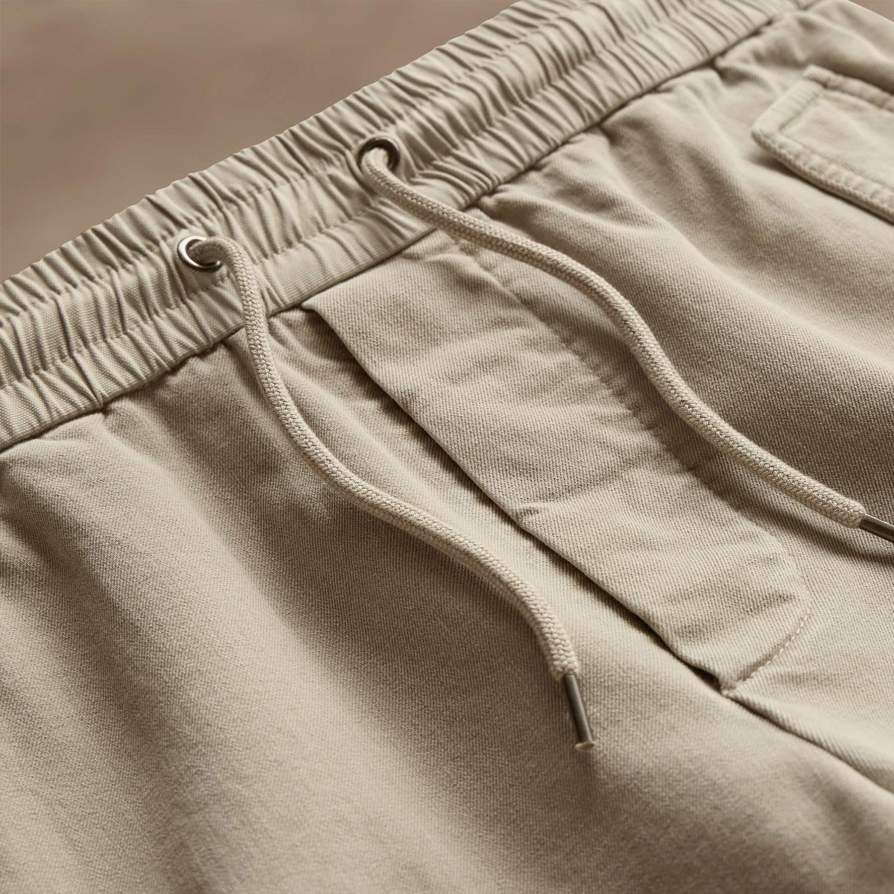Woven Cotton Terry Cargo Short - Overcast Pigment