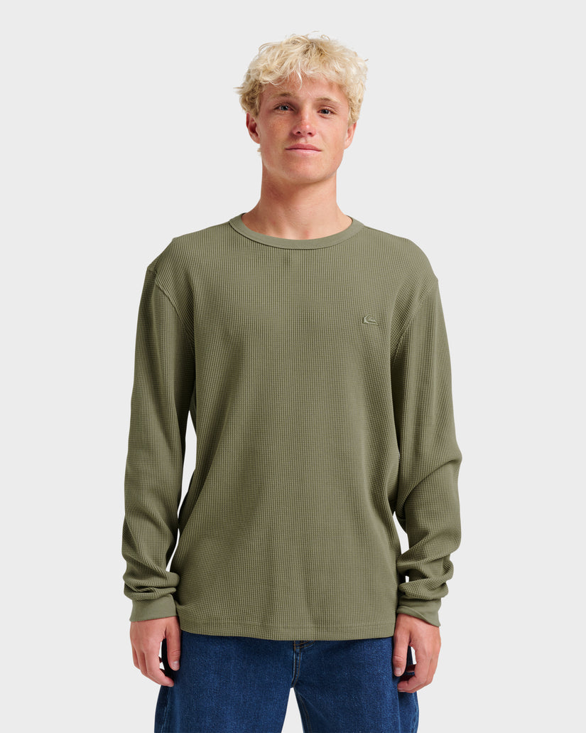 Quiksilver Nelson Thermal L/S Shirt-Fallen Rock