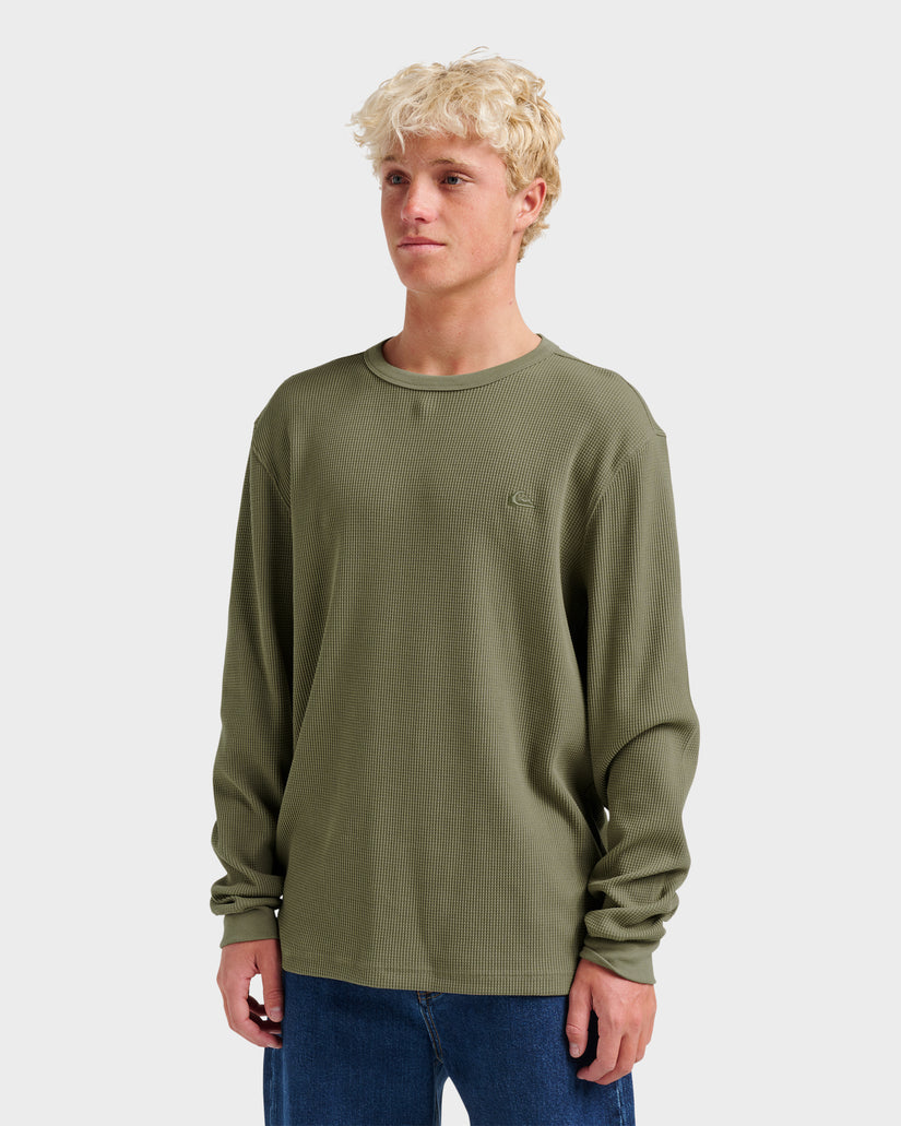 Quiksilver Nelson Thermal L/S Shirt-Fallen Rock